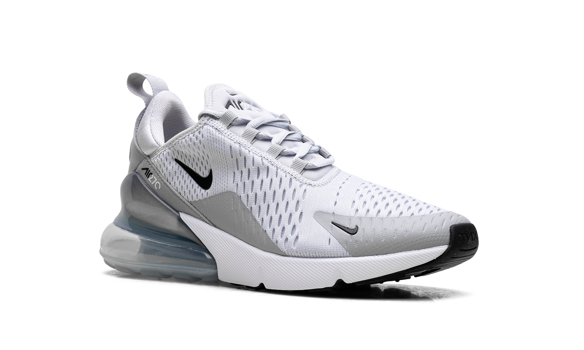 Nike Air Max 270 WMNS Pure Platinum Light Smoke Grey Metallic Silver Black AH6789 018