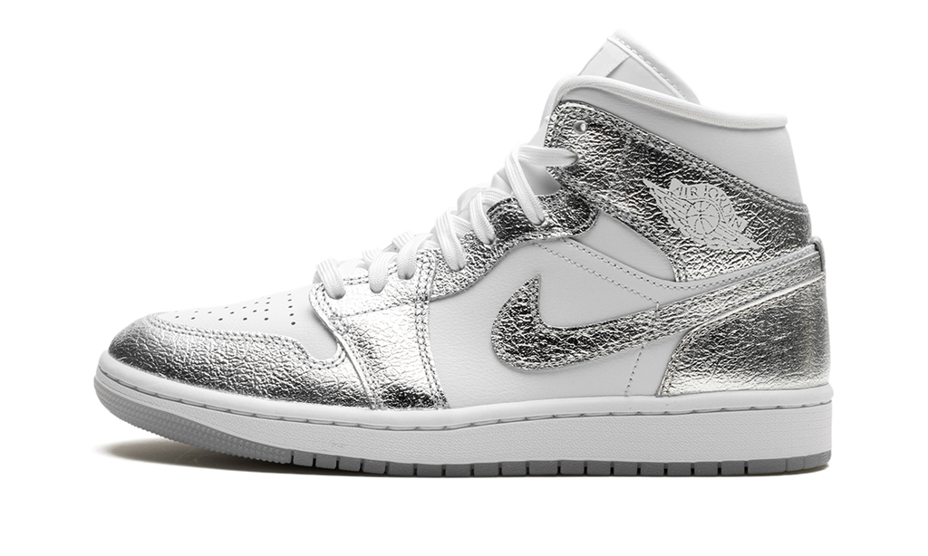 Air Jordan 1 Mid SE WMNS Metallic Silver FN5031 100