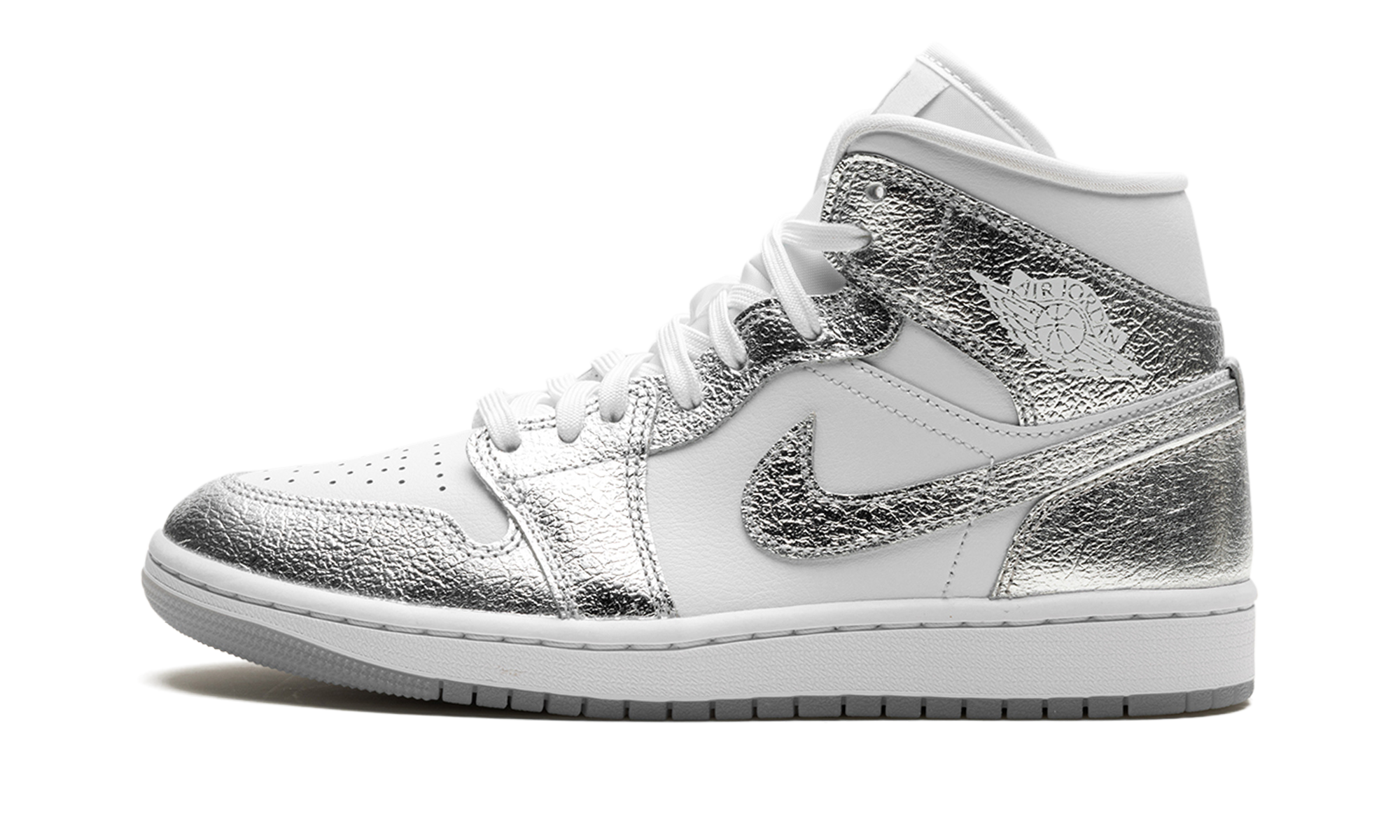 Air Jordan 1 Mid SE WMNS Metallic Silver FN5031 100