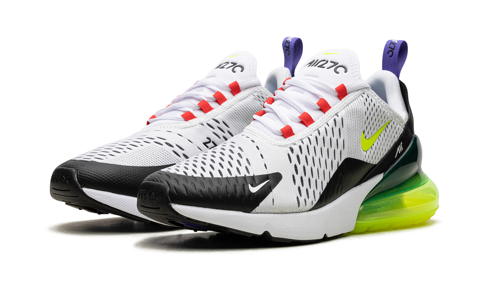 Nike AIR MAX 270 WMNS White Volt Siren Red AH6789 116
