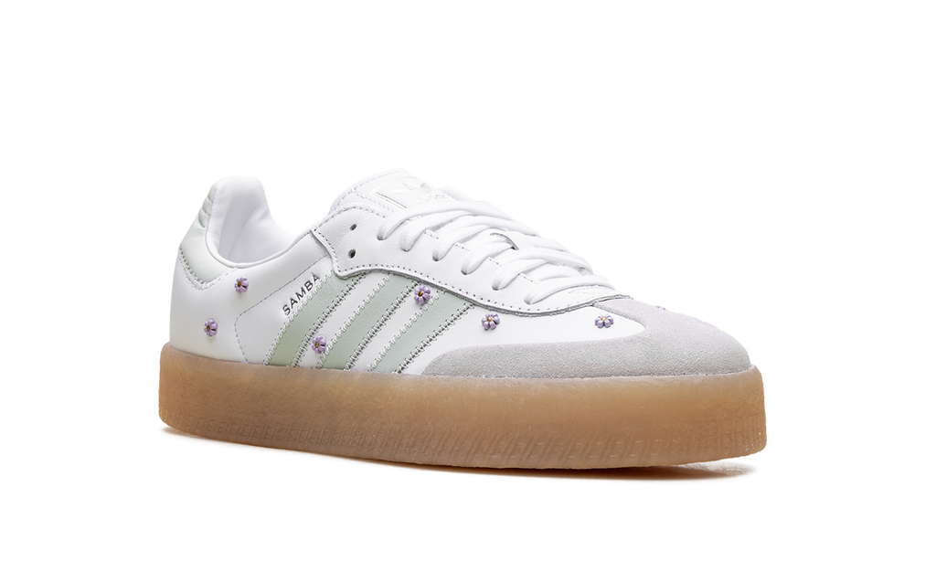 Adidas Sambae WMNS Floral White Linen Green Gum JS3954