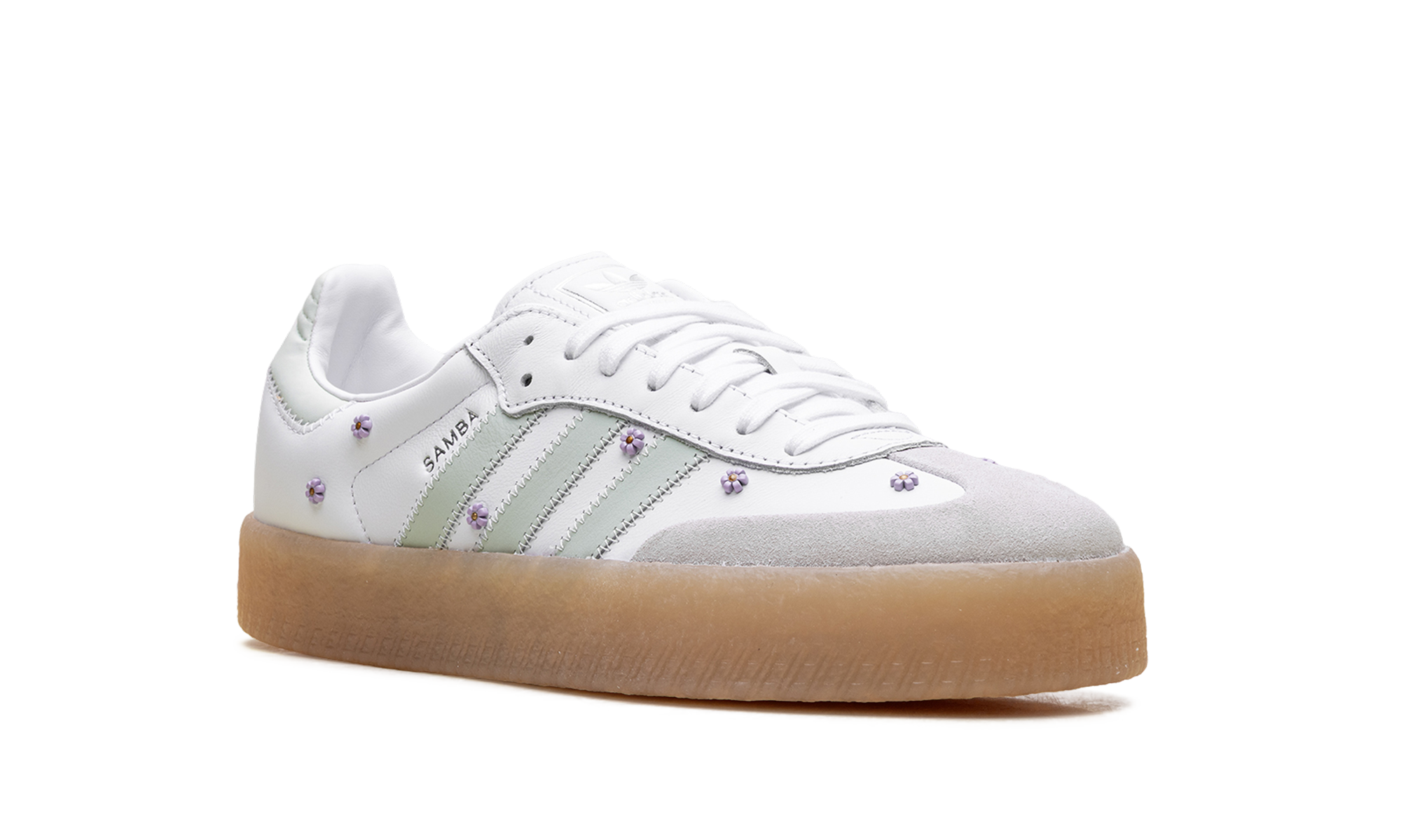Adidas Sambae WMNS Floral White Linen Green Gum JS3954
