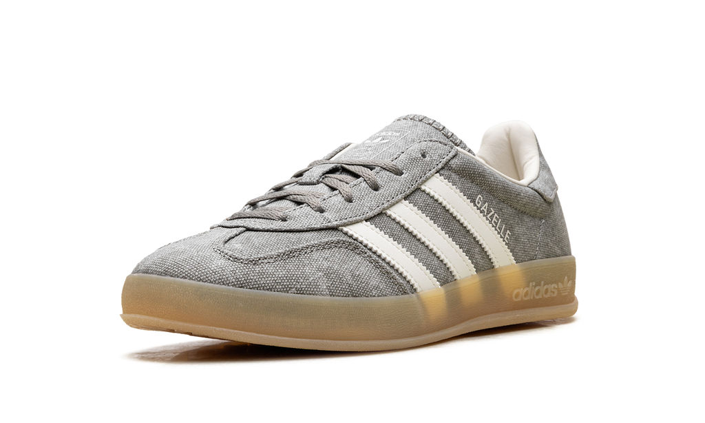 Adidas Gazelle Indoor WMNS Silver Pebble Off White Canvas IH7033