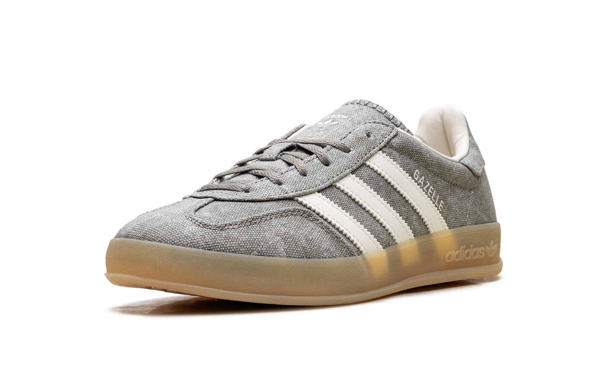 Adidas Gazelle Indoor WMNS Silver Pebble Off White Canvas IH7033