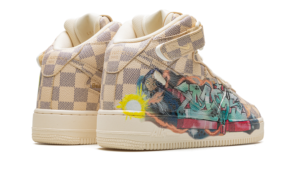 Nike Louis Vuitton Air Force 1 Mid Virgil Abloh - Graffiti 1A9VE0