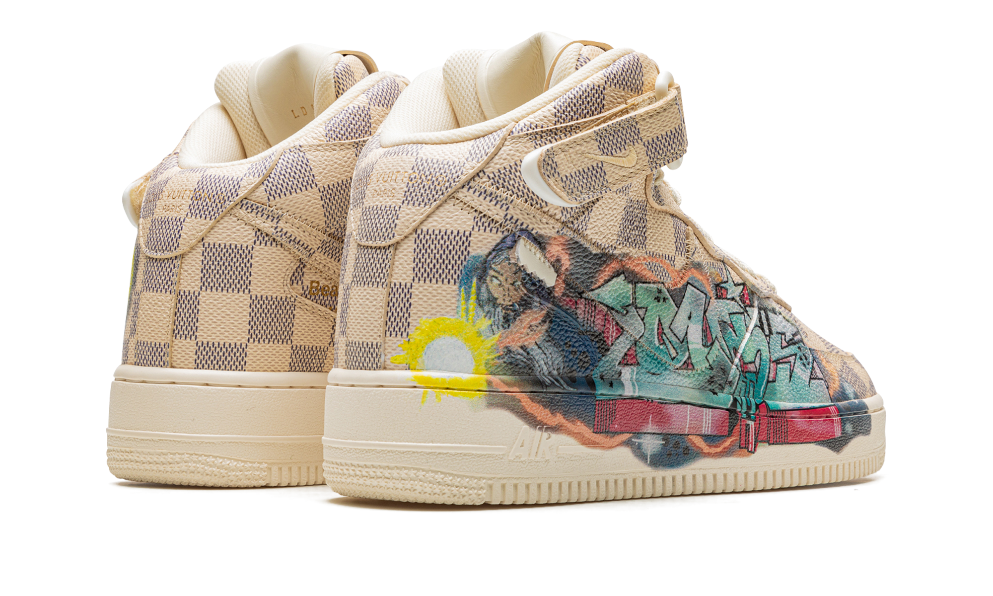 Nike Louis Vuitton Air Force 1 Mid Virgil Abloh - Graffiti 1A9VE0