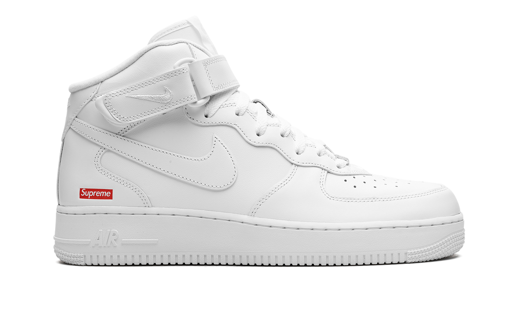 Nike Air Force 1 Mid Supreme - Mini Box Logo White FZ8784 100