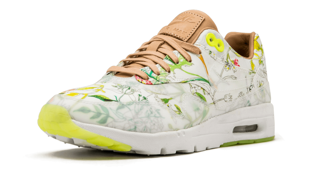 Nike AIR MAX 1 ULTRA LIB QS MNS WMNS WHITE / WHITE / VACHETTA TAN / VOLT 844135 100