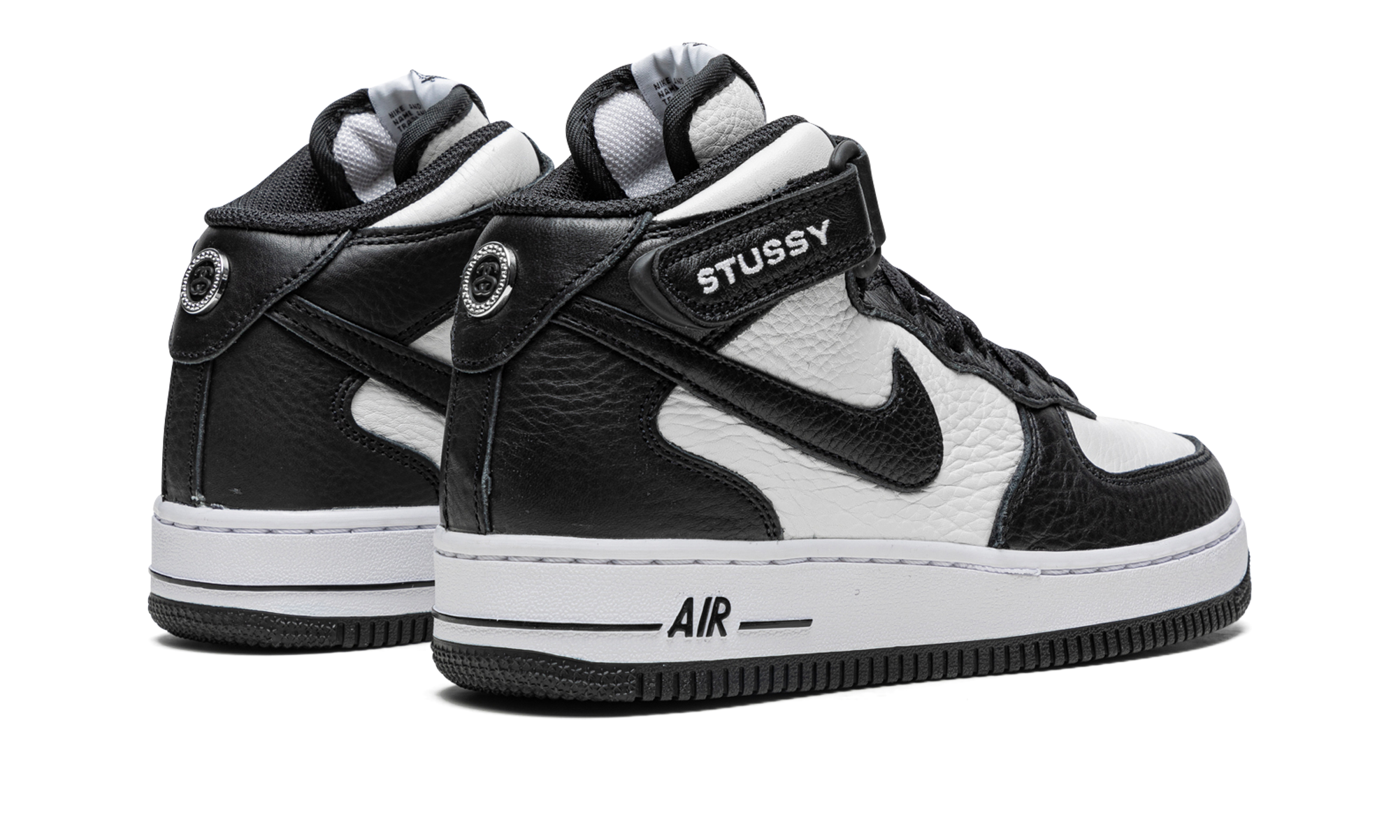 Nike Air Force 1 Mid Stussy - Light Bone Black DJ7840 002