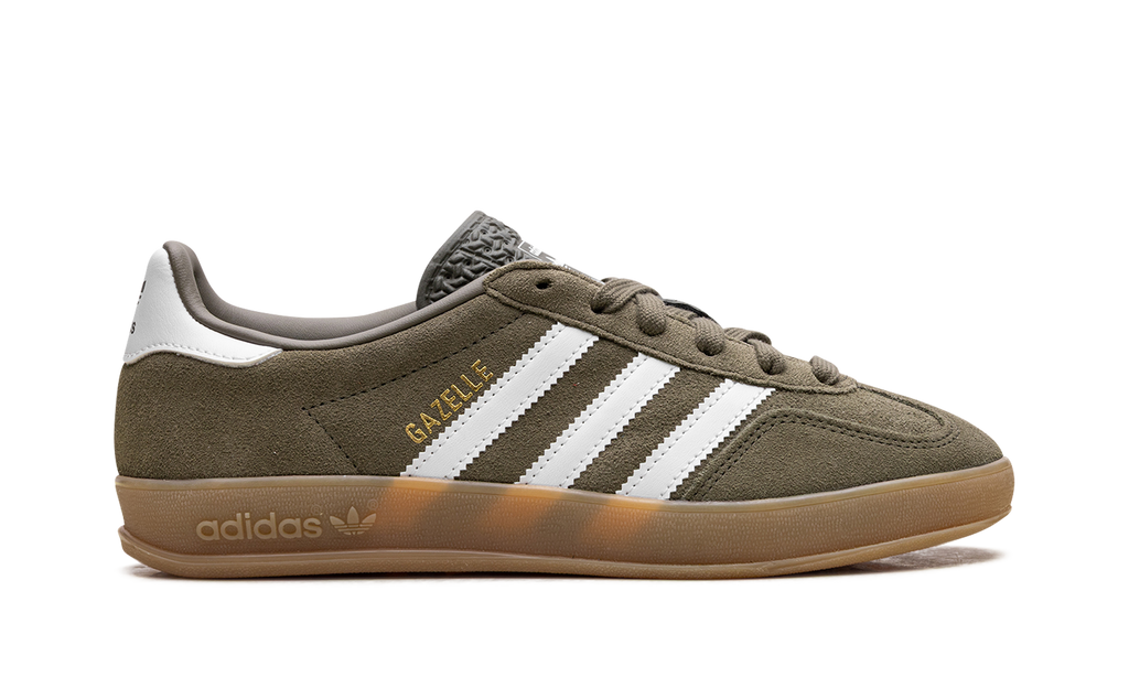 Adidas Gazelle Indoor Olive Strata Cloud White Gum JQ0174