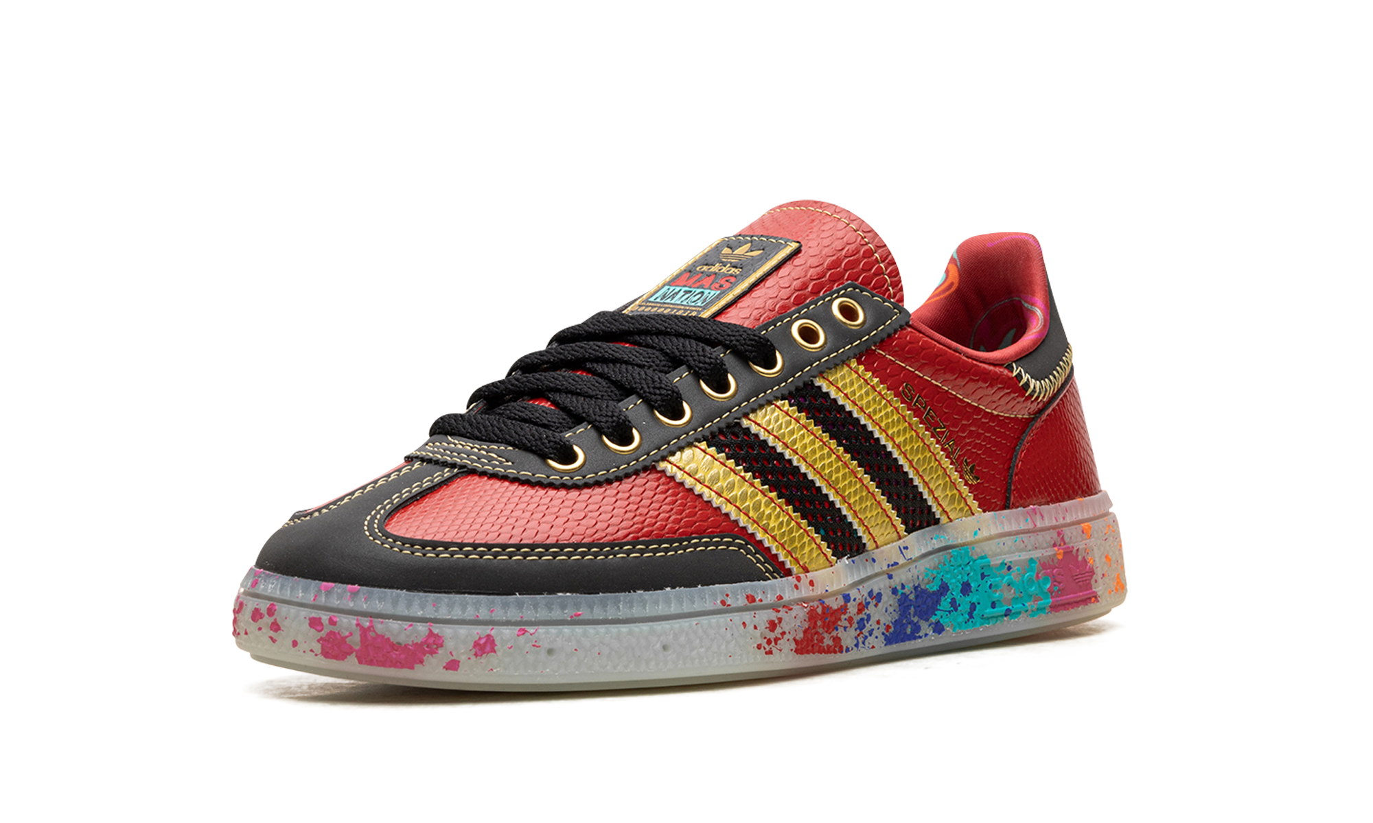 Adidas Handball Spezial S.E.E.D. - Scarlet Gold Paint Splatter ID8617
