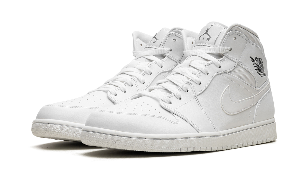Air Jordan 1 Mid White / Cool Grey 554724 102