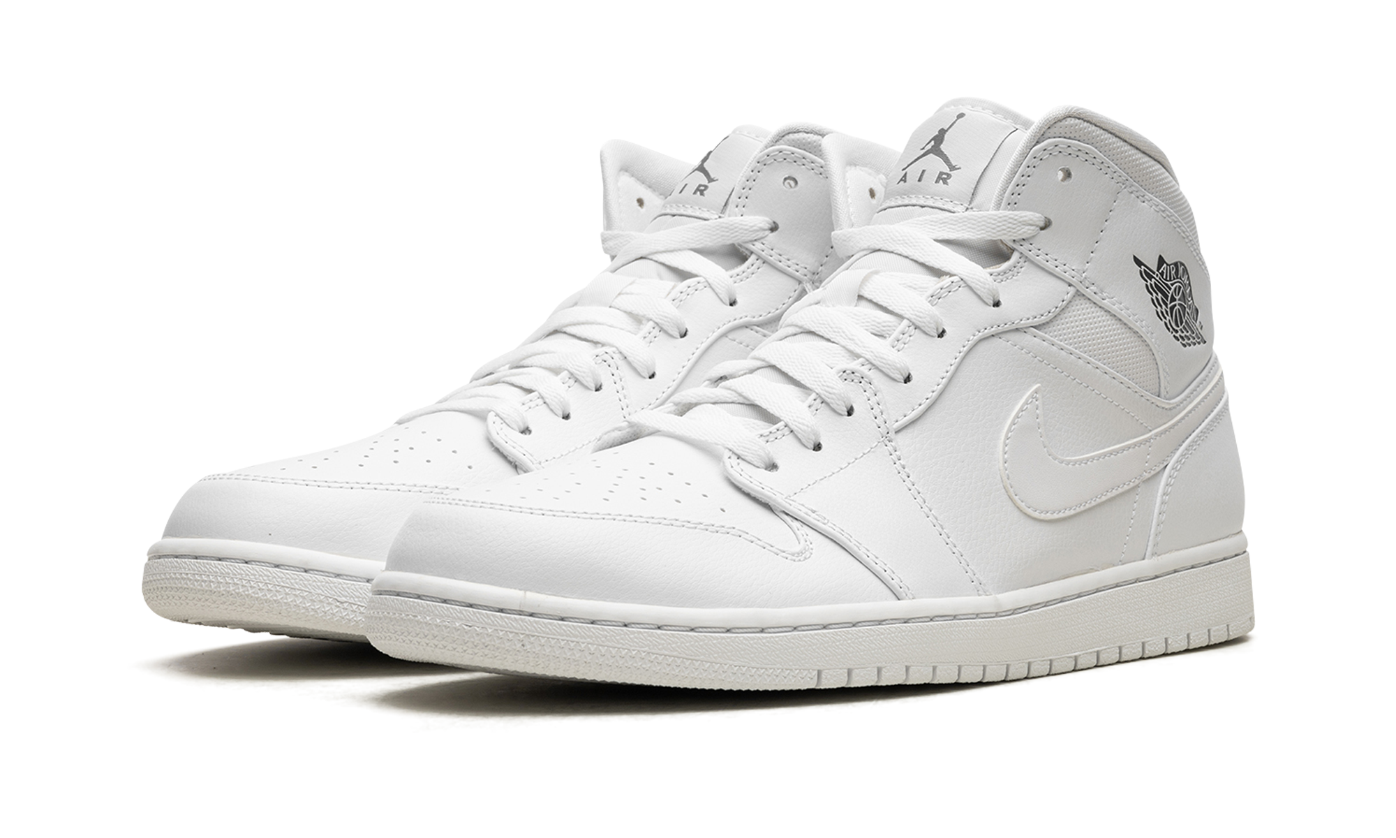 Air Jordan 1 Mid White / Cool Grey 554724 102