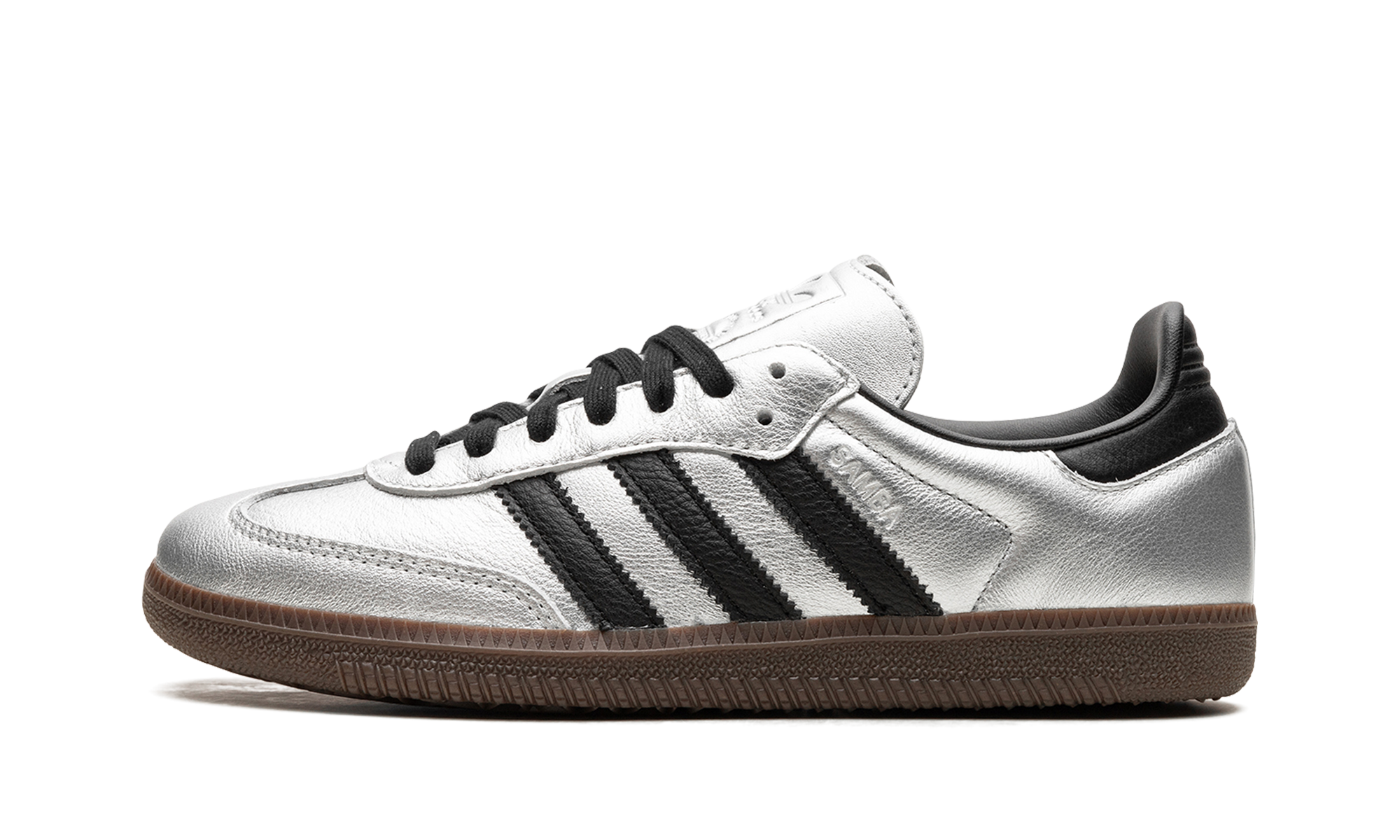 Adidas Samba OG WMNS Silver Metallic Black Gum JI4218