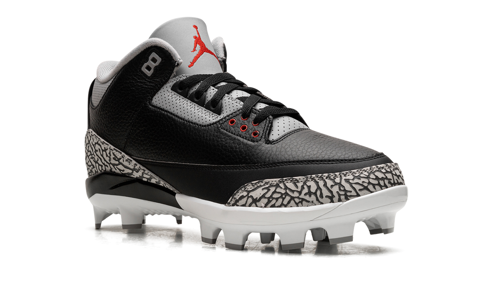 Air Jordan 3 Cleats Black Cement FZ8627 001