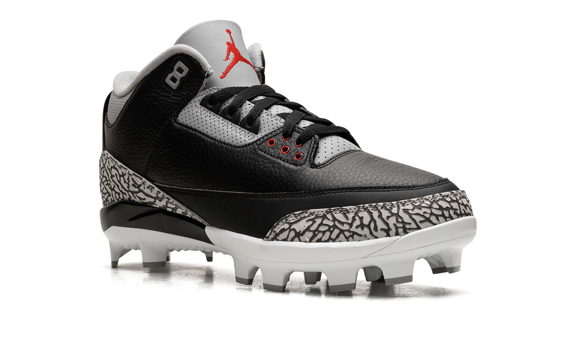 Air Jordan 3 Cleats Black Cement FZ8627 001