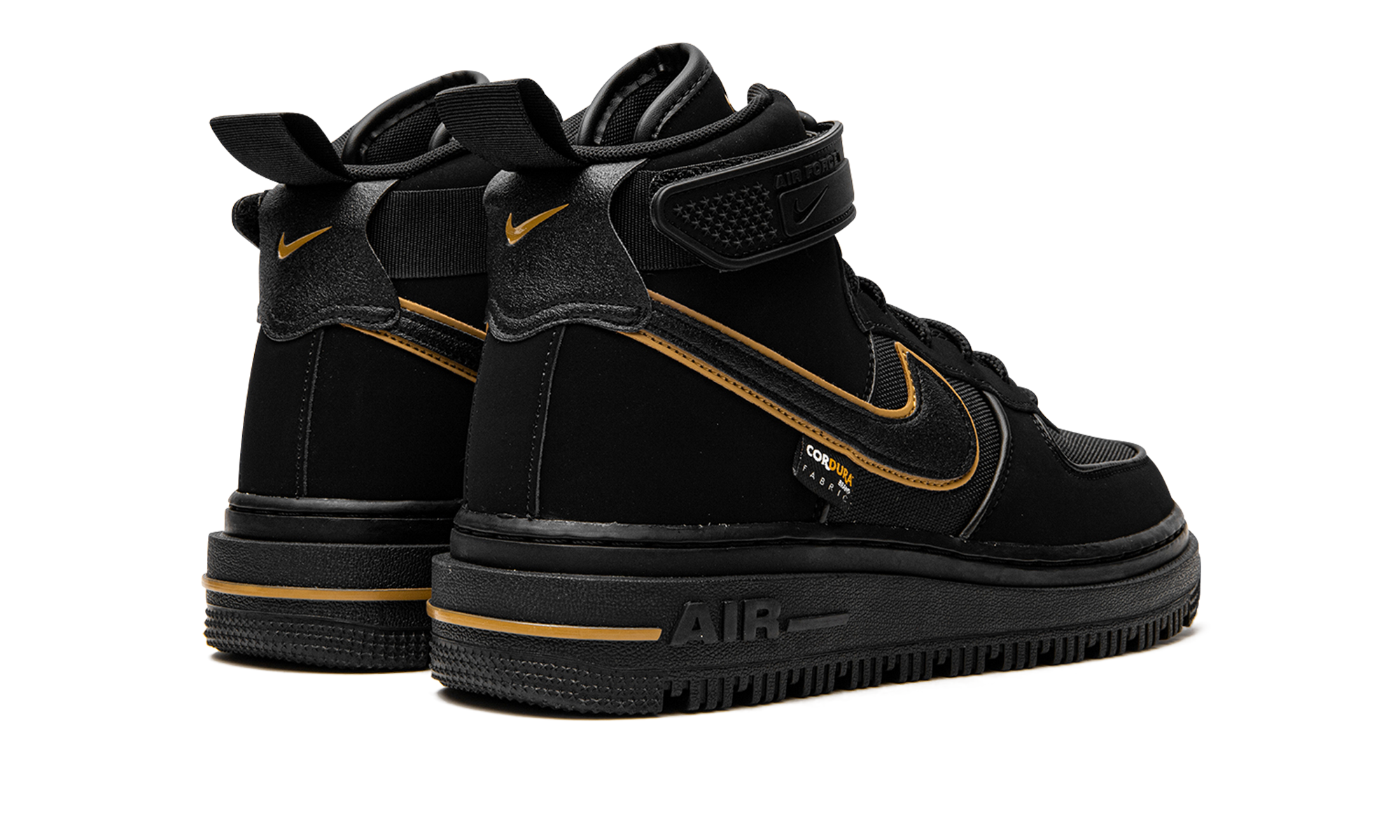 Nike Air Force 1 Boot Cordura Black Gold DO6702 001