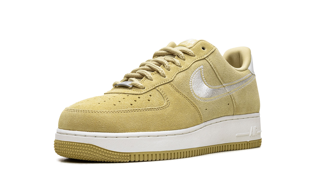 Nike Air Force 1 Low '07 LV8 Buff Gold Sail Embroidered Swoosh HJ4465 700