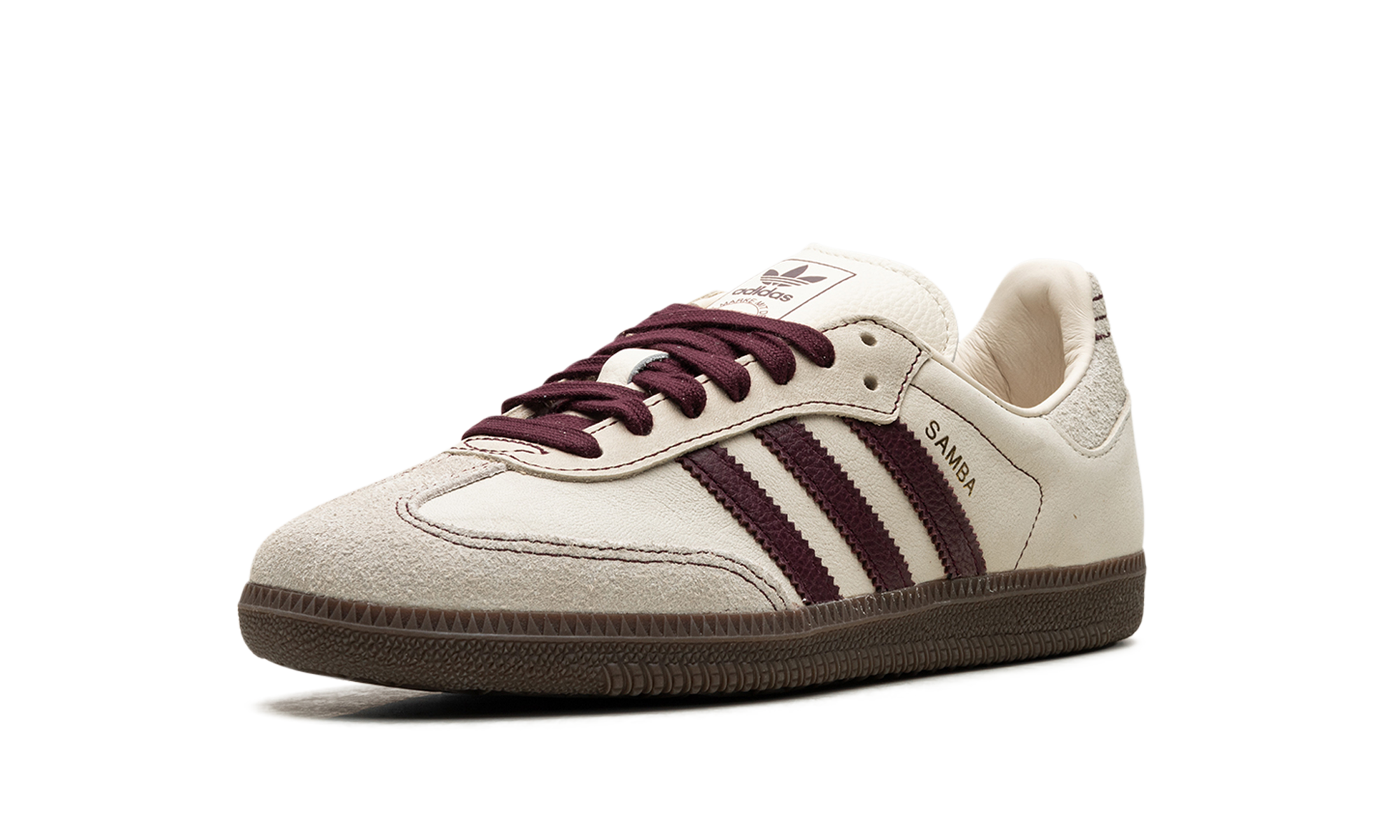 Adidas Samba OG WMNS Wonder White Maroon IG1987