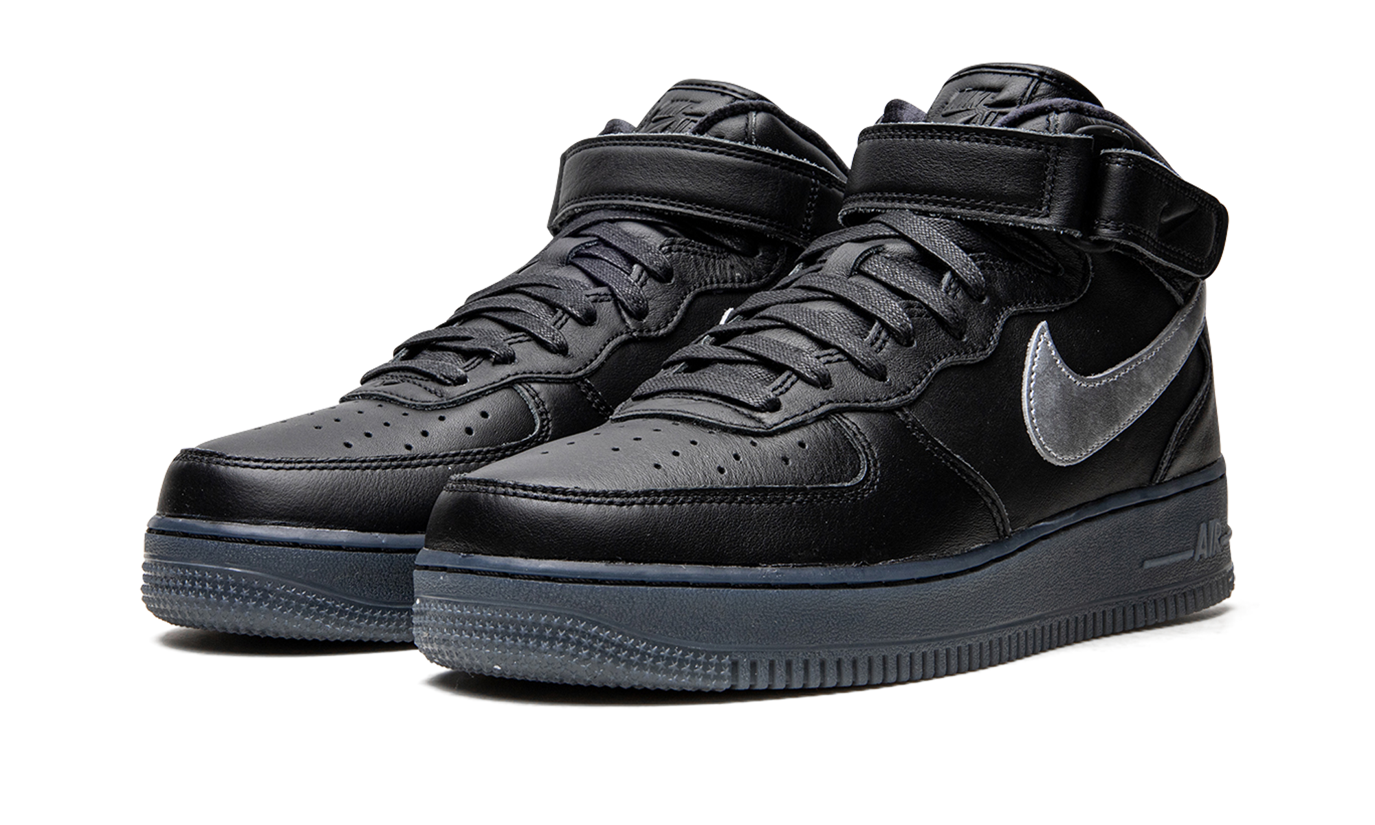 Nike Air Force 1 Mid Black / Metallic Silver DX3061 001