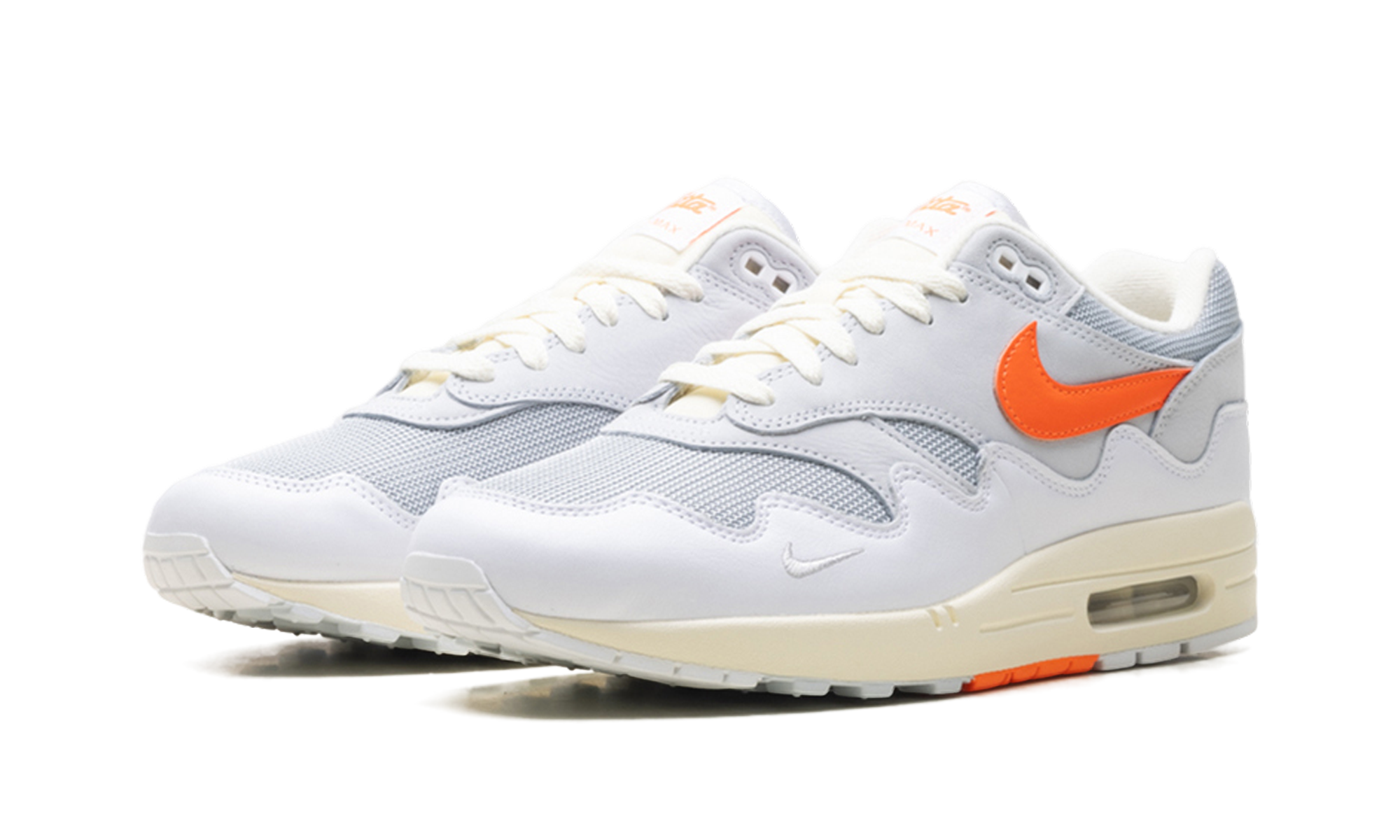 Nike Air Max 1 Patta Waves White Hyper Crimson (With Bracelet) II7055 100
