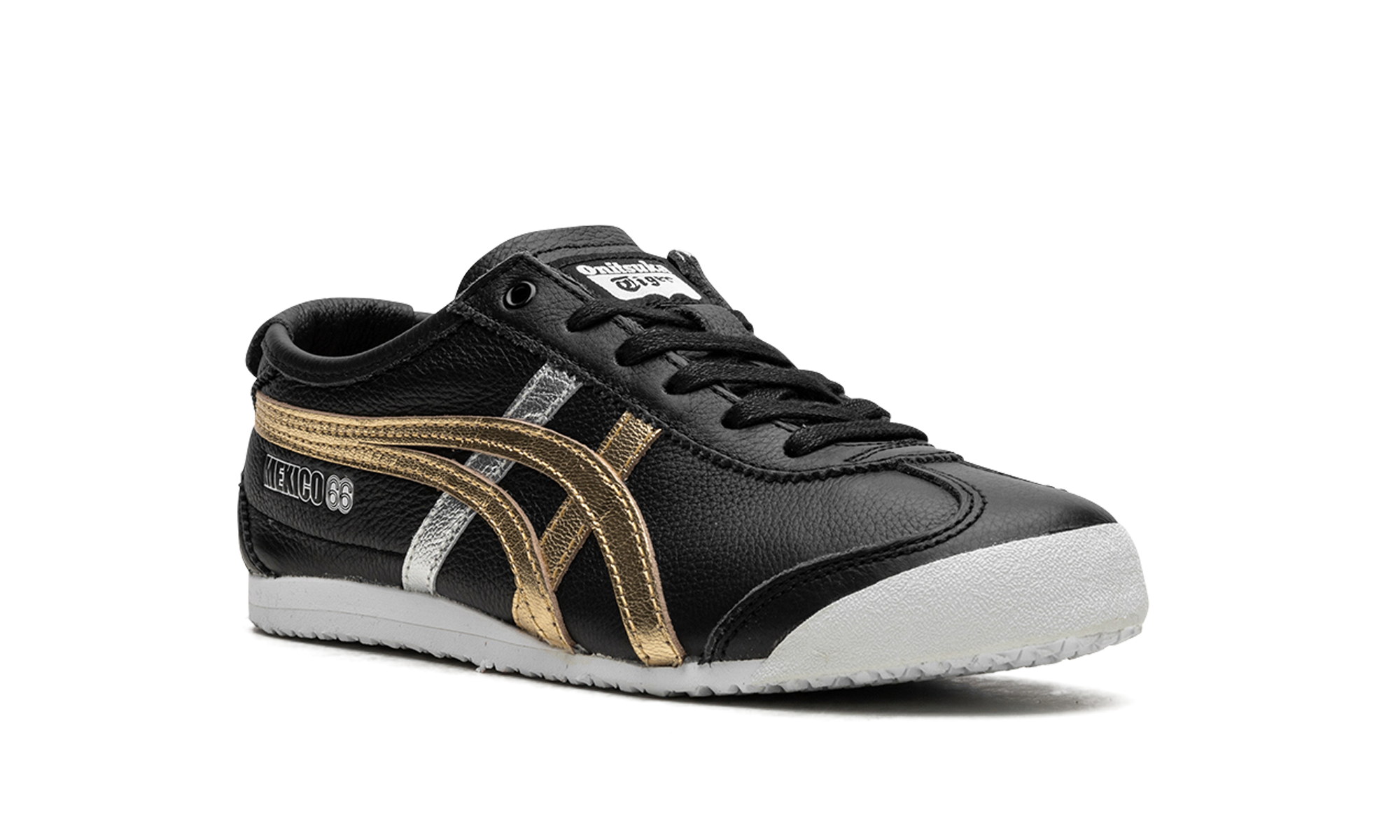 Onitsuka Tiger Mexico 66 Black Gold Silver D5V2L 9094