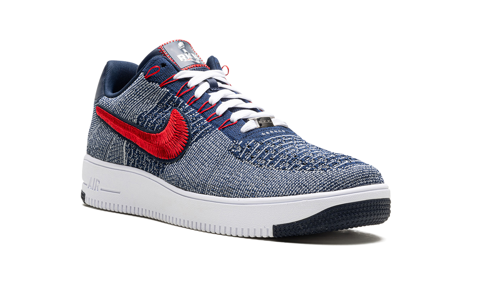 Nike Air Force 1 Ultra Flyknit Low Patriots Robert Kraft Wolf Grey FV4079 012
