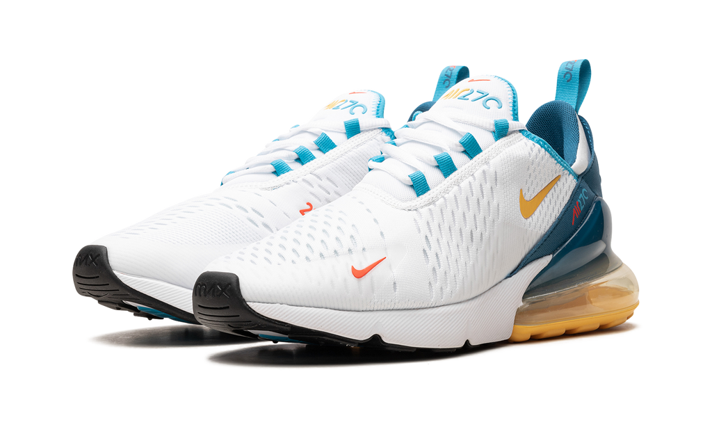 Nike Air Max 270 White Industrial Blue Citron Pulse FJ4000 100