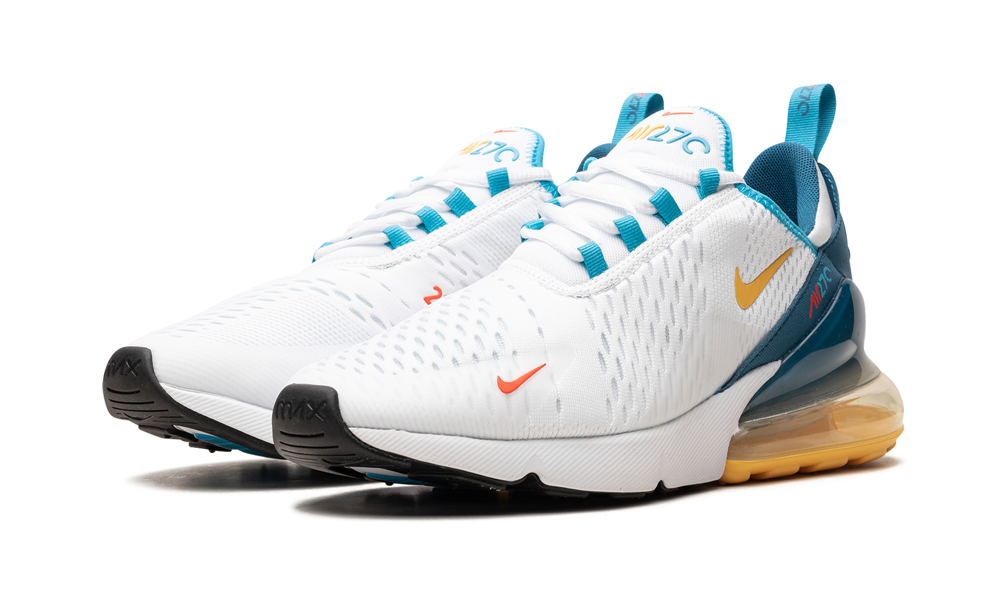 Nike Air Max 270 White Industrial Blue Citron Pulse FJ4000 100