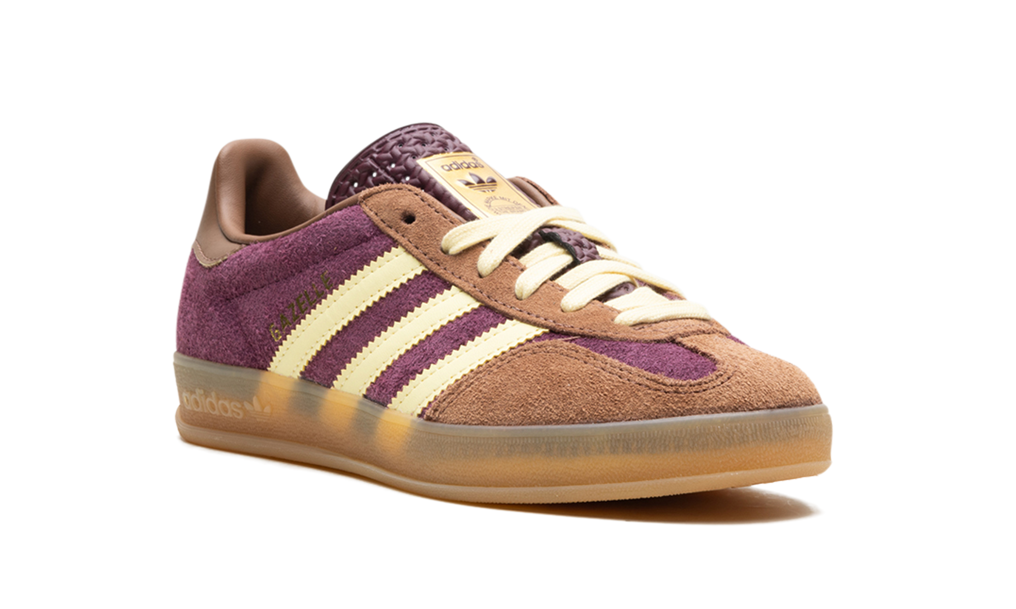 Adidas Gazelle Indoor Maroon Almost Yellow JI0324