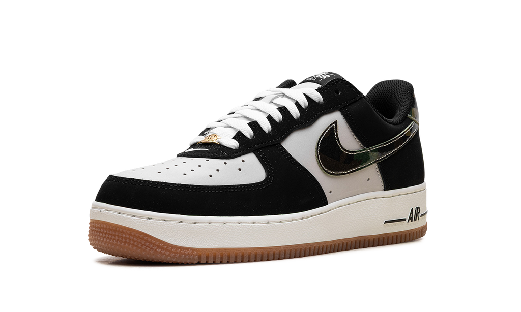 Nike Air Force 1 Low '07 LV8 Black Patent Camo Swoosh HQ1967 100