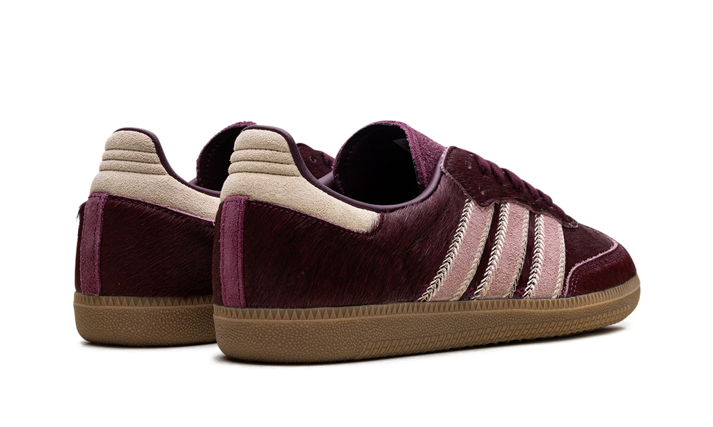 Adidas Samba OG WMNS Maroon Sand Strata Pony JP5330