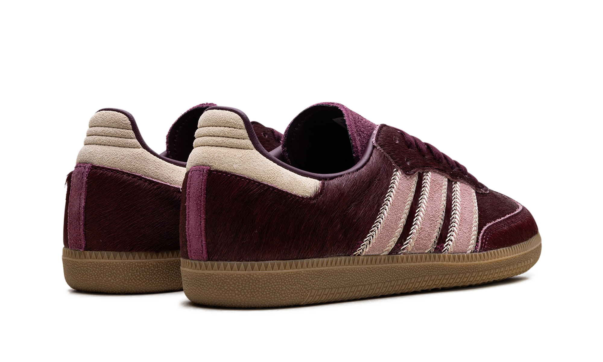Adidas Samba OG WMNS Maroon Sand Strata Pony JP5330