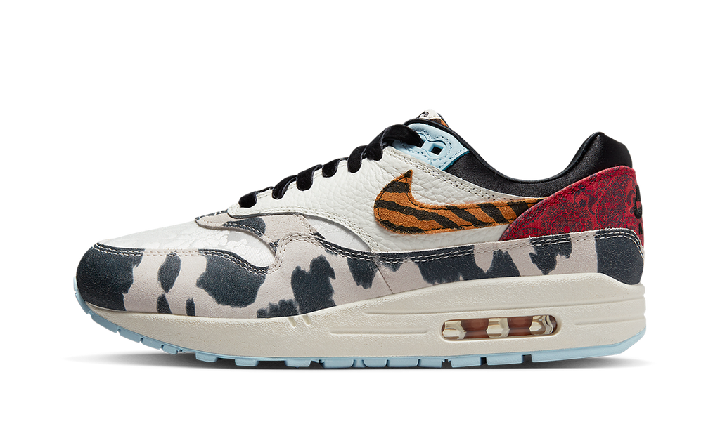 Nike AIR MAX 1 '87 MNS WMNS Tiger Swoosh Cow Print FD0827 133