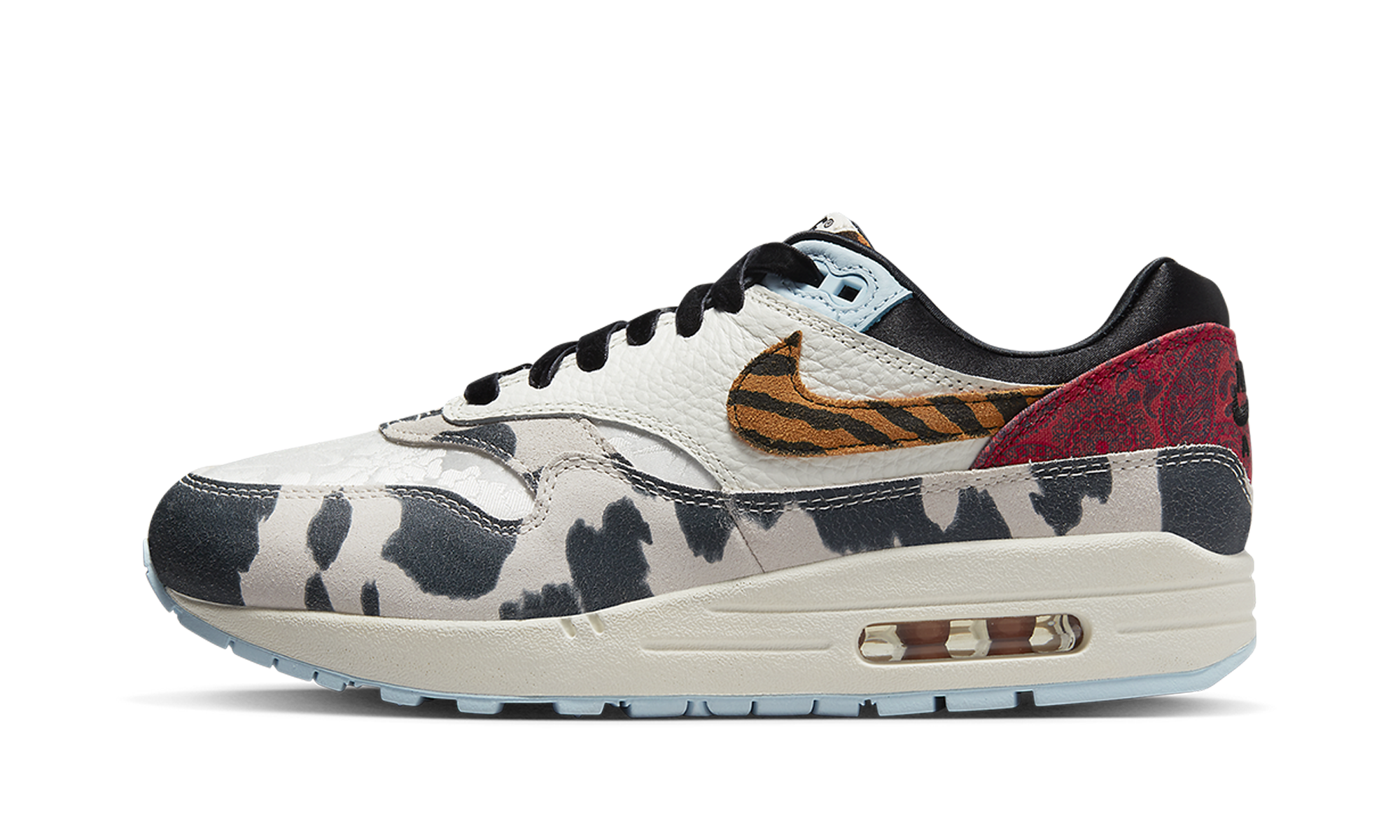Nike AIR MAX 1 '87 MNS WMNS Tiger Swoosh Cow Print FD0827 133