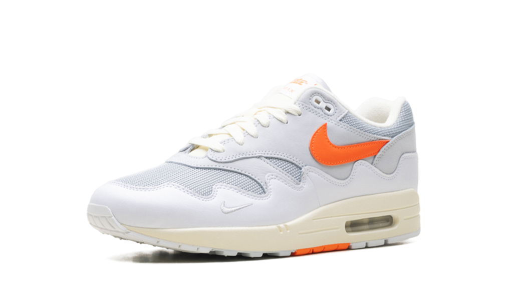 Nike Air Max 1 Patta Waves White Hyper Crimson (With Bracelet) II7055 100
