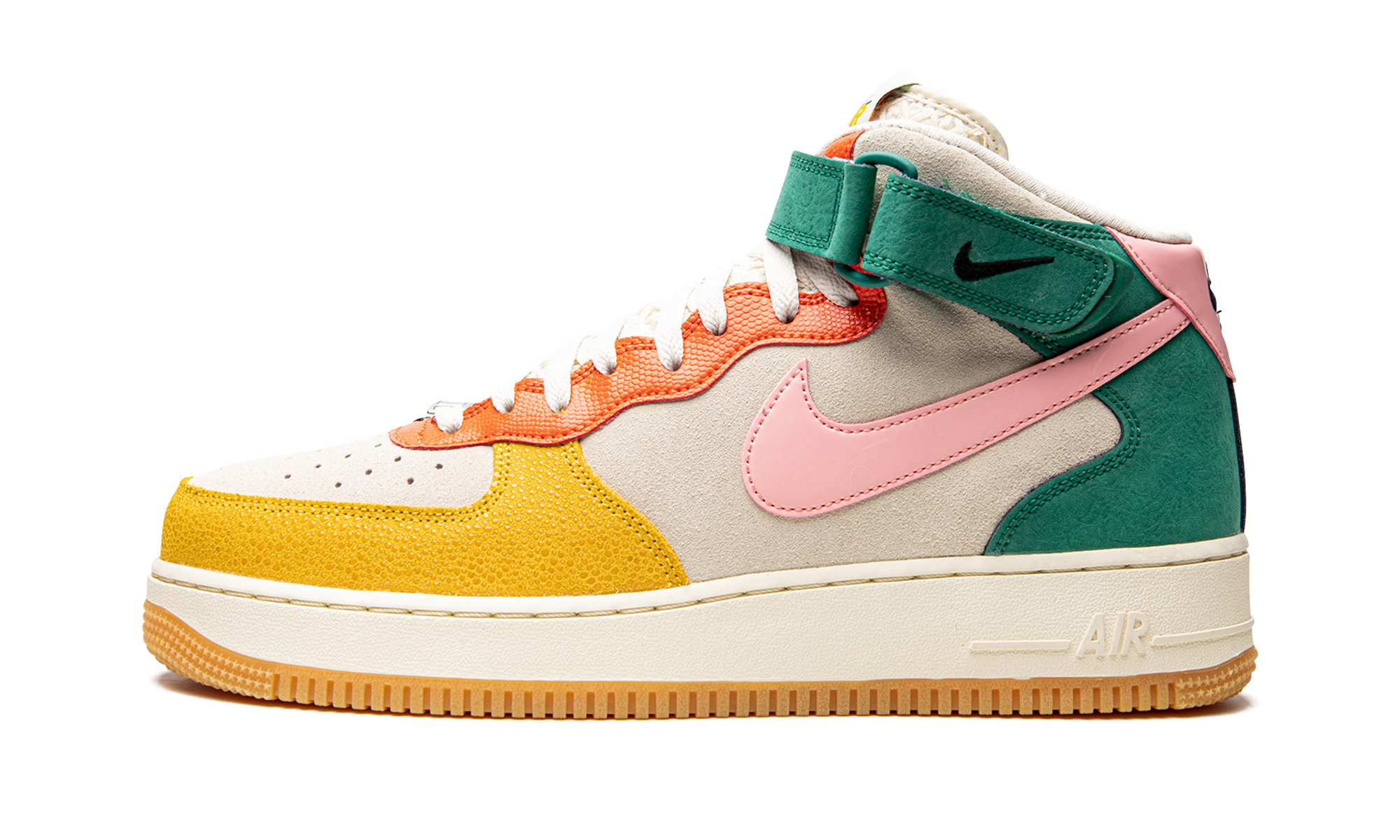 Nike Air Force 1 Vivid Sulfur and Rush Orange DR0158 100