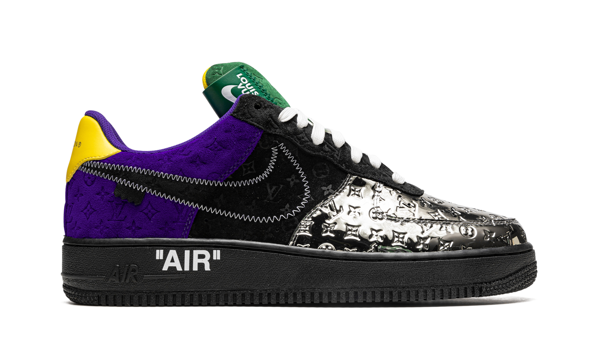 Nike Louis Vuitton Air Force 1 Low Virgil Abloh - Purple Dusk/Metallic Silver 1A9VCC