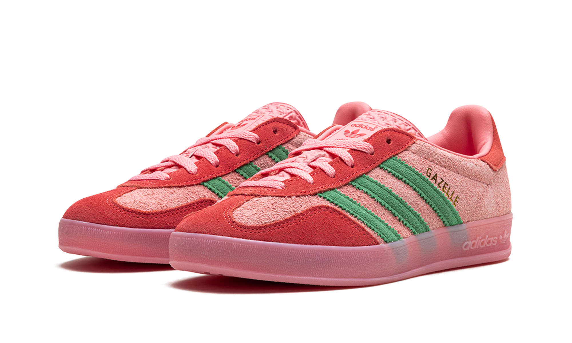 Adidas Gazelle Indoor WMNS Semi Pink Spark Preloved Scarlet IG6782