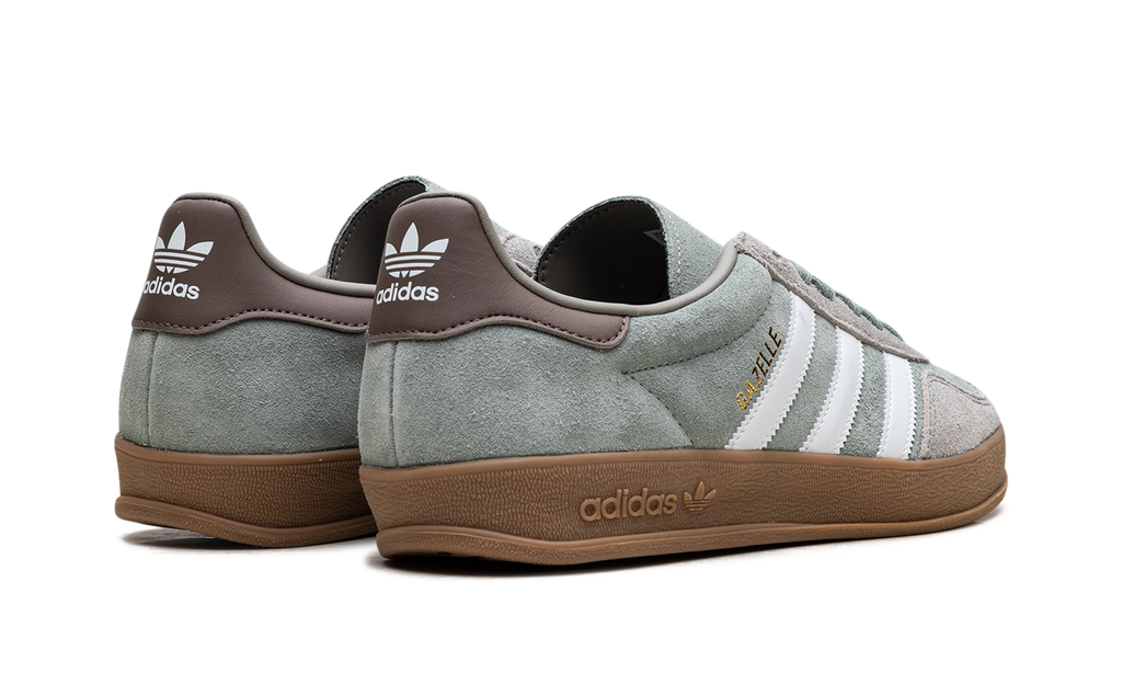 Adidas Gazelle Indoor Silver Pebble Silver Green JI3526