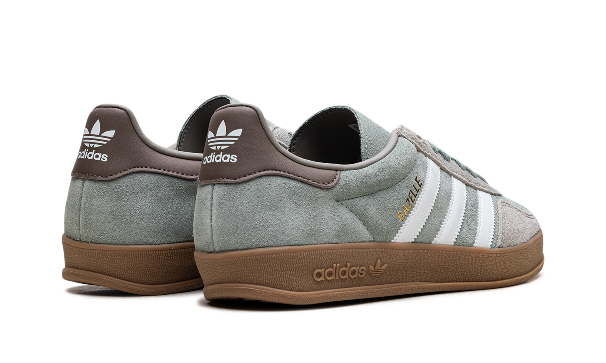 Adidas Gazelle Indoor Silver Pebble Silver Green JI3526