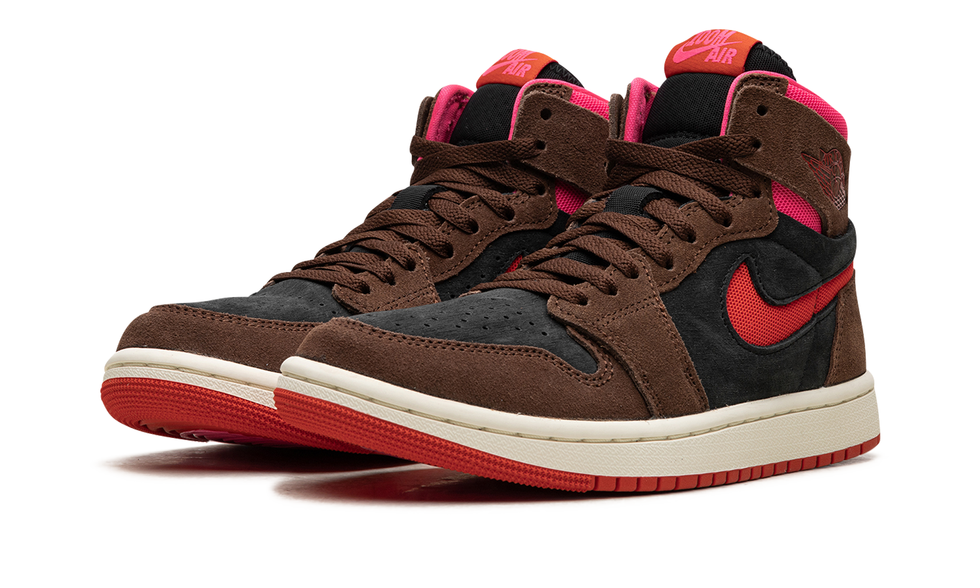 AIR JORDAN 1 ZOOM AIR CMFT WMNS Cacao Wow/Picante Red/Black/Hyper Pink