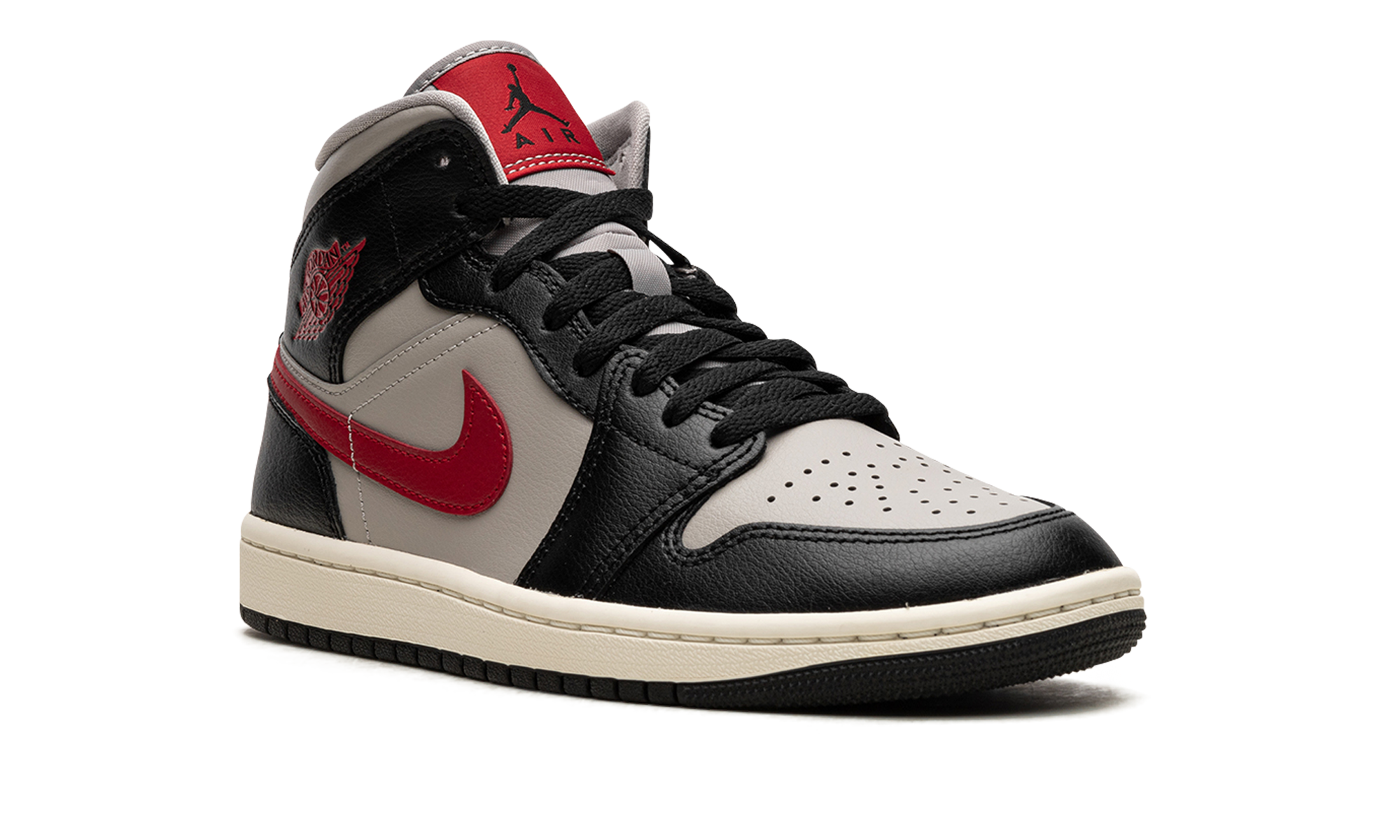 AIR JORDAN 1 MID WMNS Black / Gym Red / College Grey BQ6472 060