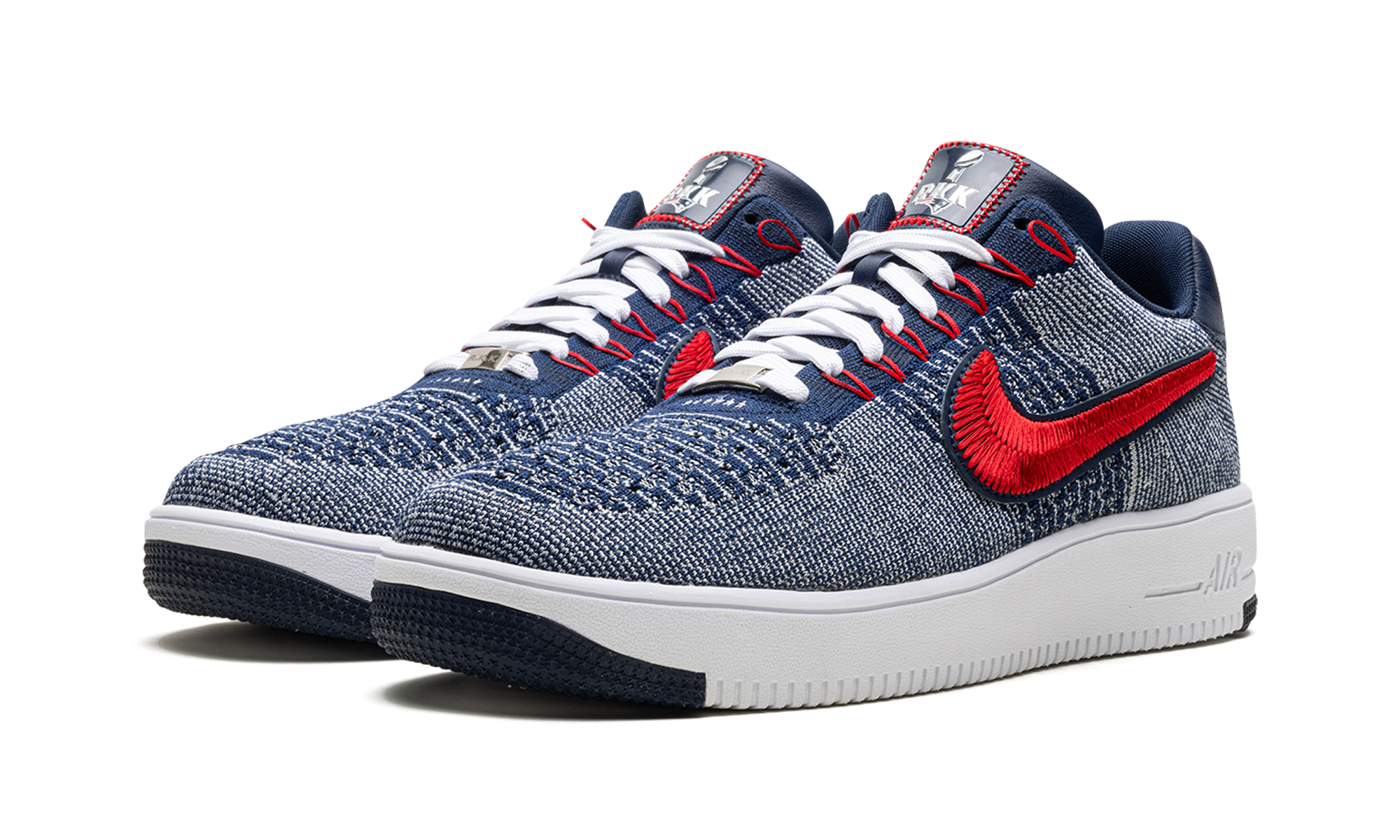Nike Air Force 1 Ultra Flyknit Low Patriots Robert Kraft Wolf Grey FV4079 012