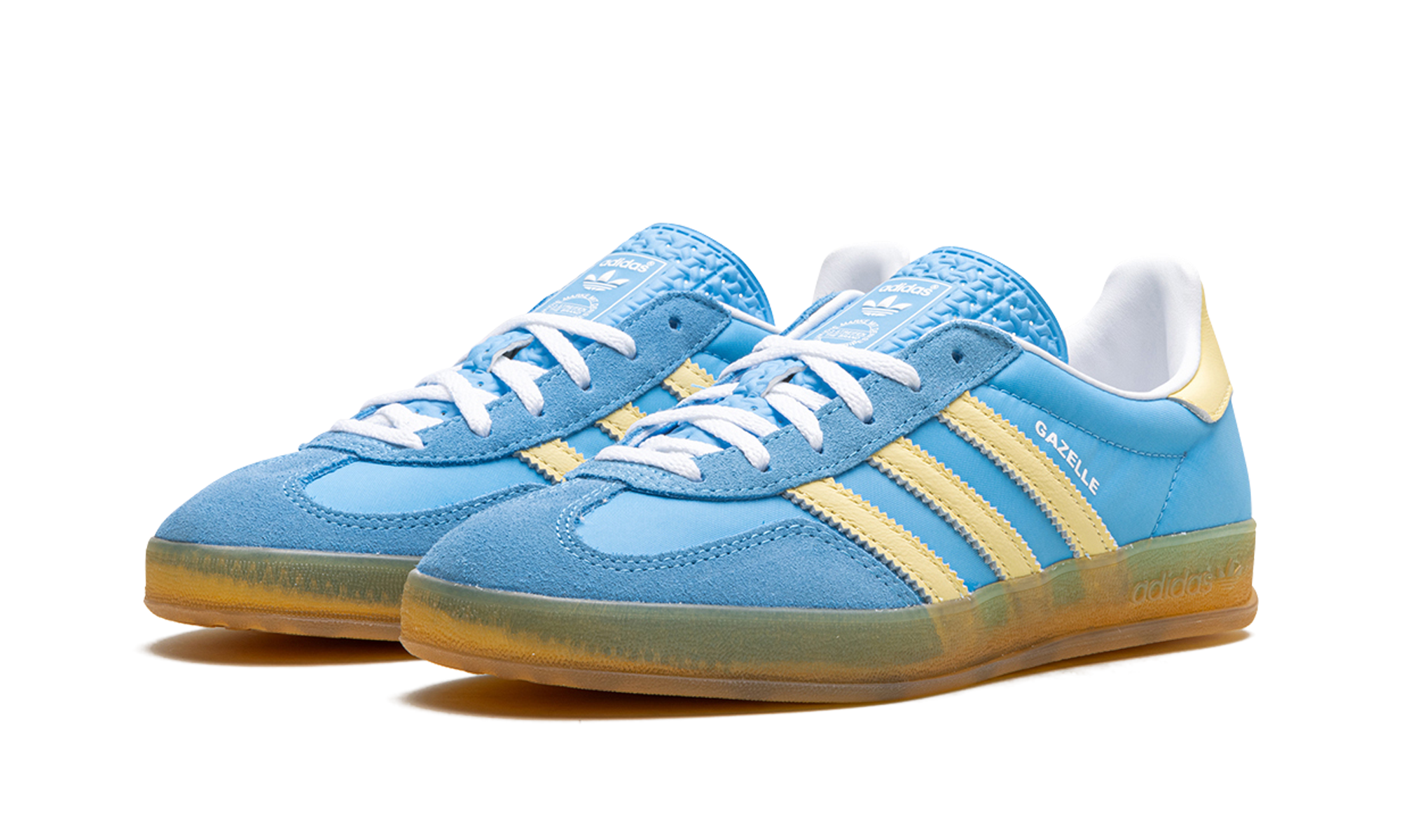 Adidas Gazelle Indoor WMNS Semi Blue Burst Almost Yellow IE2960