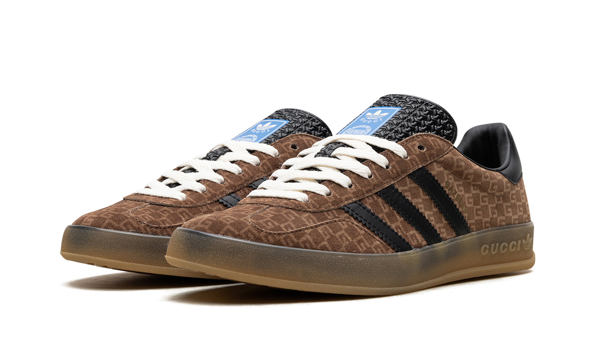 Adidas Gucci Gazelle GG Monogram - Brown 707847 AAA2V 8546