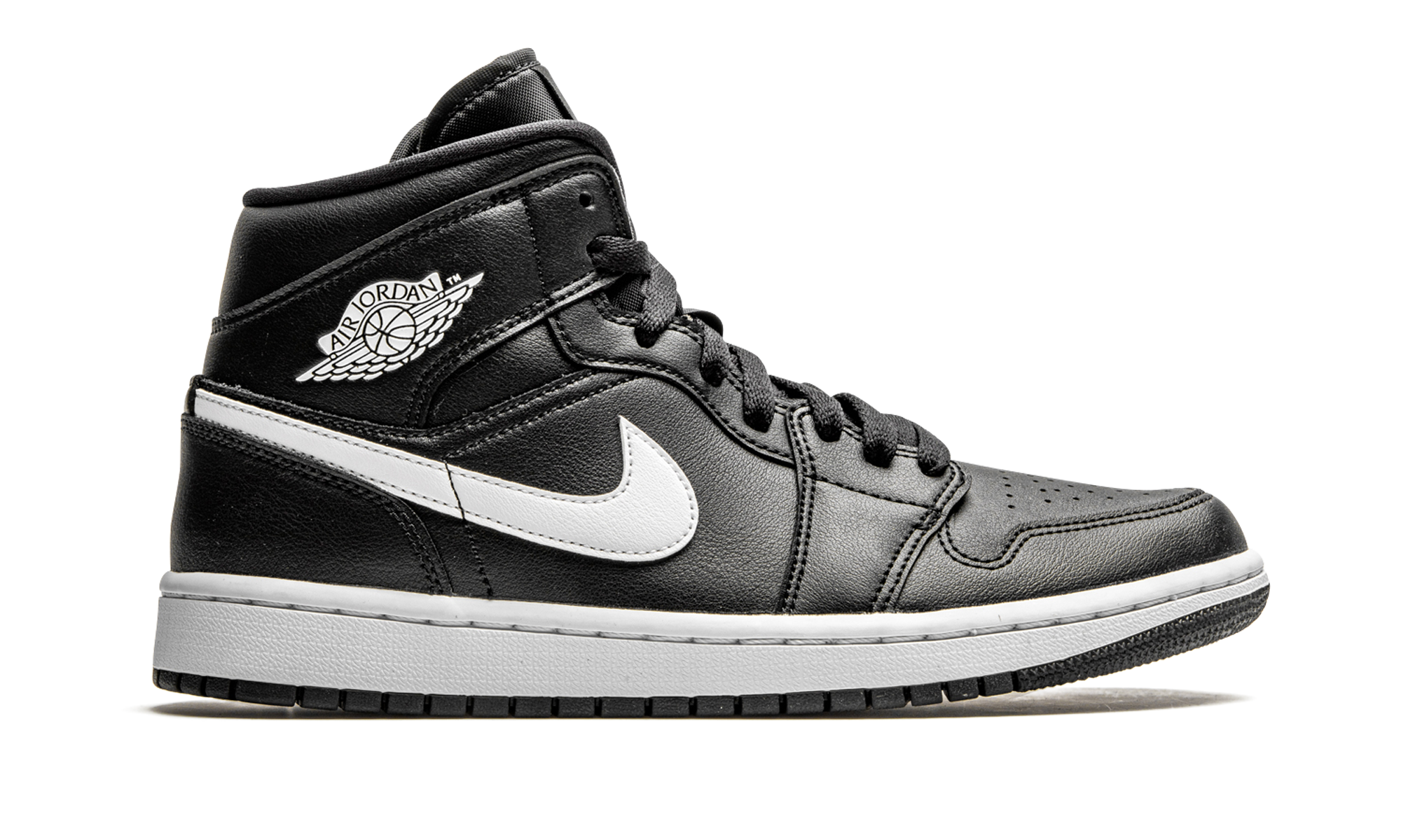 AIR JORDAN 1 MID WMNS Black / White BQ6472 011