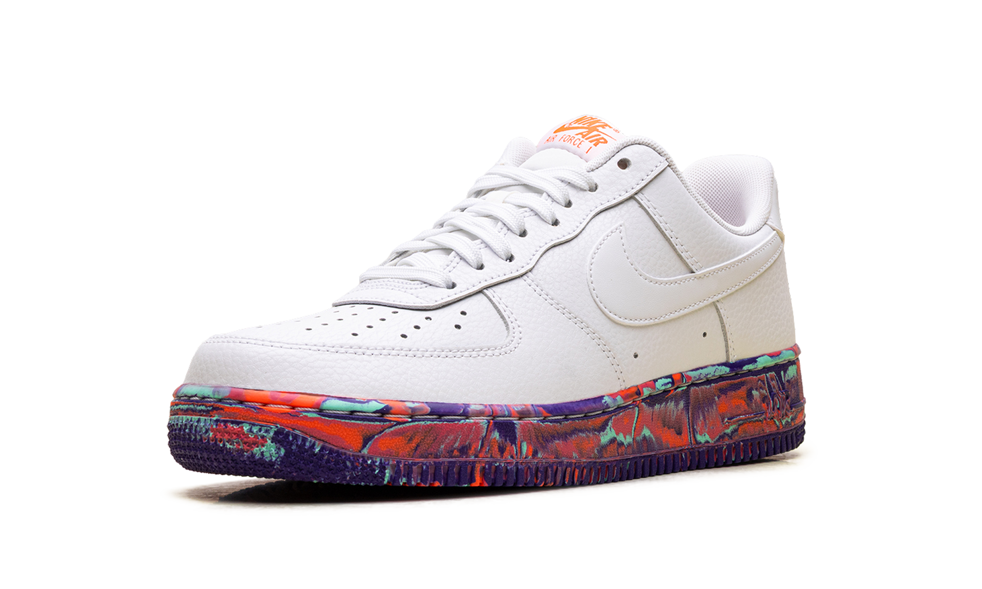 Nike Air Force 1 Low White Multi-Color Marble AJ9507 100