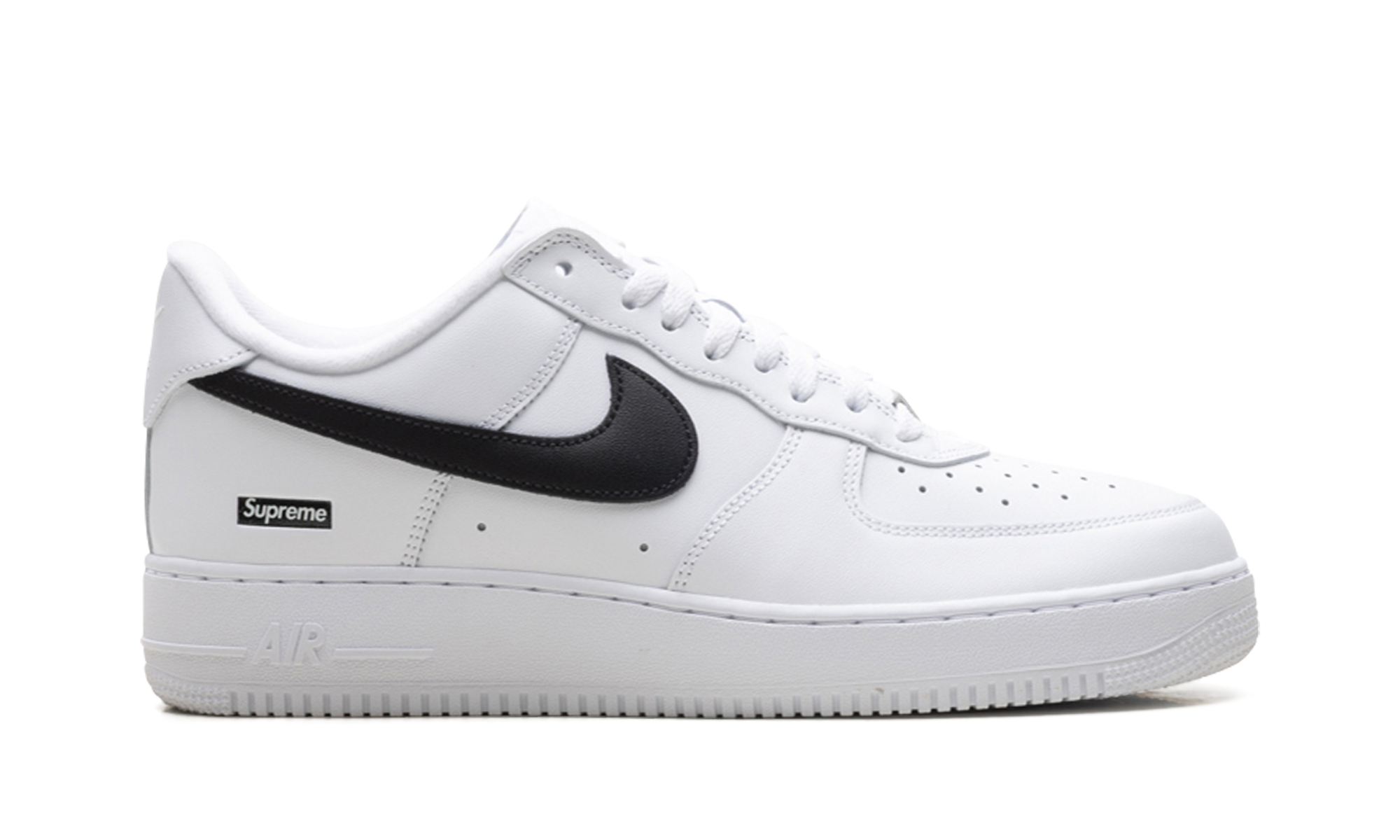 Nike Air Force 1 Low Supreme - Mini Box Logo White / Black CU9225 102