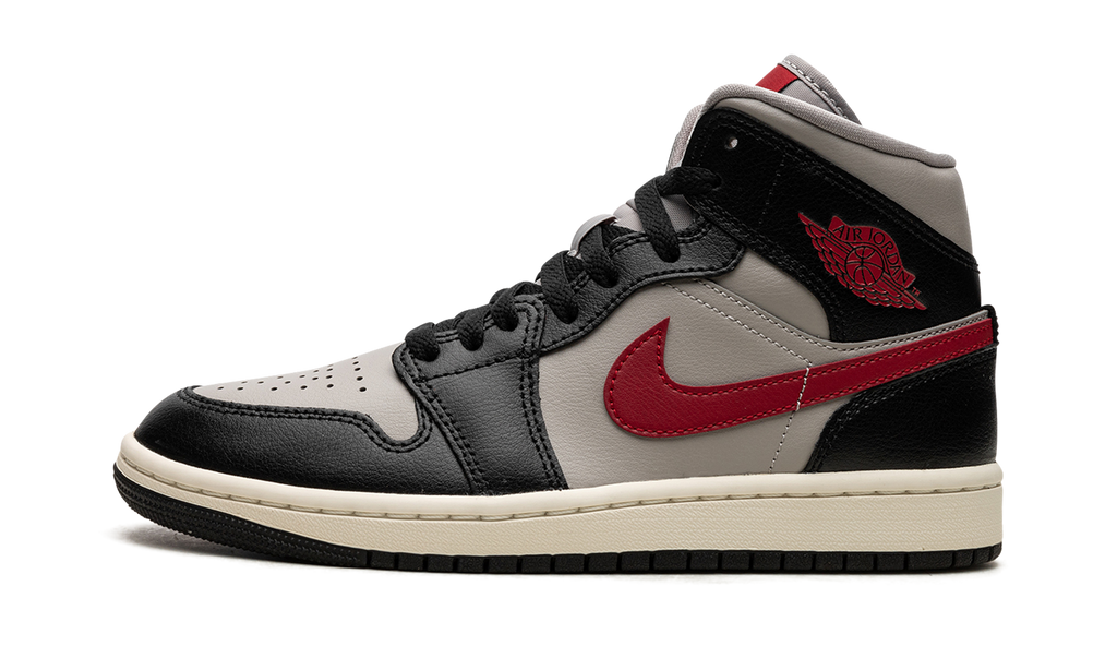 AIR JORDAN 1 MID WMNS Black / Gym Red / College Grey BQ6472 060